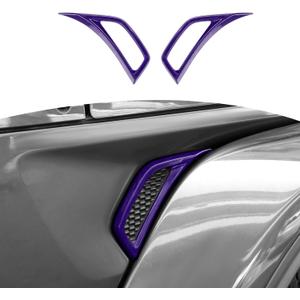 RT-TCZ for Jeep JL Side Fender Vent Decal Trim Cover for Jeep Wrangler JL JLU 2018-Present for Gladiator JT 2020-Present Purple Exterior Accessories 2pcs