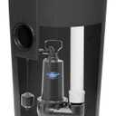 Superior Pump 93020 1/2 HP 2" Cast Iron Sewage Pump System with Vertical Float Switch , Black