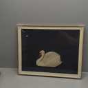 VIYYIEA Framed Wall Art for Living Room, Swan Art Canvas Prints, Vintage Home Decor, Animals Painting Picture, Bathroom Wall Decor Gifts for Friends or Family - 20L x 16W
