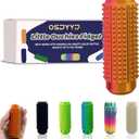 3 x Little Ouchies Pain Fidget  Spiky Sensory Roller for Adults, 3D Printed Tactile Stim Keychain, Discreet Pocket-Sized Ouchies Fidget Toy for Anxiety Relief, Focus & Emotional Grounding (Red Gold, M)