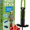 Pogo Stick for Kids Age 10 & up Green - for Boys, Girls, Teens & Adults 80 to 160 Lbs - Easy Grip Rubber Handle Master Jumper Pogo Sticks - High Jumping Kids Pogo Stick