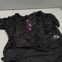 Avidlove Women Lace Bodysuit Lingerie Tops Sexy Deep V Bodysuit Tops One Piece Body Suit Short Sleeve S-XXXL (A-black-(with Snap Crotch))