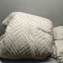 Andency California King Comforter Set Beige - 7 Pieces Bed in a Bag Cal King Bedding Comforter Sets, Tufted Lightweight Fluffy Bed Set with Comforter, Sheets, Pillowcases & Shams