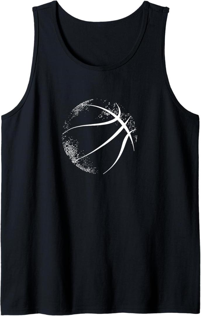 Basketball Silhouette Basketball Tank Top, Size M