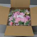 Easter Decorations 4 Pack 12 Inch Easter Wreath for Kitchen Cabinets Window, Mini Easter Wreath with Colorful Eggs Flowers Berried Leaves Bow Artificial Easter Wreaths for Door Wall Stair Home Decor