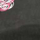 Emo Grunge Top Short Sleeve Y2k Shirts Vintage Streetwear Tops Women 2000s Fashion (Medium, Black Hot Pink)