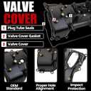 MITZONE Right Side Valve Cover Compatible with 2016-2020 Toyota Tacoma Highlander Camry Avalon Sienna Lexus ES350 RX350 3.5L 2GRFKS Replace 112010P010