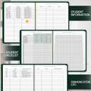 2 x Teacher Planner 2025-2026  Undated Lesson Plan Book for Teachers with Weekly & Monthly Calendars, Student Checklist, Communication Log & Classroom Organizer  Academic Planner for School Year, 8.5x11.5 (Dark Green)