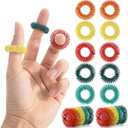 Mr. Pen- Spiky Sensory Rings, 10 Pack, Colorful Stress Relief Fidget Sensory Toys, Fidget Rings, Fidget Ring for Anxiety, Stress Relief Rings, Massager for Fidget ADHD Autism, Sensory Ring (Vibrant)