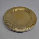 13 Inch Round Charger Plates, Set of 6, Dinner Chargers Bulk Wedding (Gold)