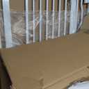 Lumizone Extra Tall Cat Gate 61.02" High Pressure Mounted Extra Wide 1.37" Gap No Drilling Auto-Close One-Handed Operation Tall Pet Gate for Dogs(White, 61.02" H x 29.92"-34.24" W)