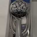 Filtered Shower Head with Handheld, High Pressure 5 Spray Modes Showerhead with Hose, Bracket and 15 Stages Water Softener Filters Beads for Hard Water Remove Chlorine and Harmful Substance