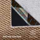 Bedsure 6x9 Faux Wool Area Rug for Living Room, Machine Washable, Brown