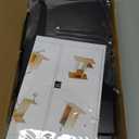 Olighan Natural Wood Bookcase,Bookshelf on Desk, Expandable Bookselves on Room,Organizer Expandable Desktop,Adjustable Desktop Shelves and Office Shelves，Counter Organizer Kitchen,Black