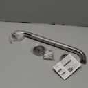 16 Inch AntiSlip Shower Grab Bar, iMomwee Chrome Stainless Steel Bathroom Grab Bar Handle with Textured Grip, Shower Balance Bar, Safety Hand Rail Support, Handicap Elderly Senior Assist Bath Handle