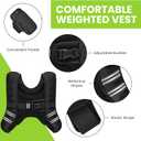 GEEBOBO Weighted Vest for Women Men, 8lb/12lb/16lb/20lb/25lb/30lb Weighted Vest Woman Adjustable Weights for Walking, Strength Training, Running, Muscle Building