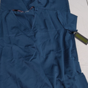 Just Love Solid Stretch Scrub Set for Women Stretchy Mock Wrap Top and Cargo Pants (X-Small, Carribean Blue)