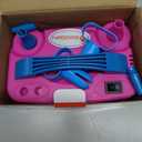 IDAODAN Electric Balloon Pump, Portable Electric Balloon Blower Machine Balloon Air Pump Dual Nozzle Rose Red 110V 600W Balloon Inflator for Party Decorations