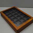 Oirlv Solid Wooden Jewelry Box Rings Earrings Necklaces Display Case with Lid Vintage Jewelry Organizer Box for Women