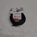 GE RG6 Coaxial Cable, 15 ft. F-Type Connectors, Double Shielded Coax, Input Output, Low Loss Coax, Ideal for TV Antenna, DVR, VCR, Satellite Receiver, Cable Box, Home Theater, Black, 33627