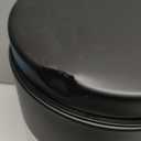 mDesign Pedal Bin — Metal Waste Bin with Pedal, Lid and Plastic Bucket Insert — for Bathroom, Kitchen, and Office — 5 Litre Household Rubbish Bin with Ergonomic Design — Black