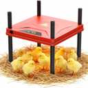 Chick Brooder Heating Plate for Winter, Chick Heating Plate with Thermal Protector, Adjustable Temp & Height, Energy Efficient Heater, 10"x10" for 10-12 Chicks