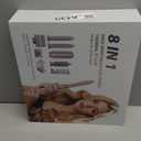 DORISILK 8 in 1 Hair Styler & Hair Dryer Brush Blow Dryer, 110,000 RPM High-Speed Hot Brush Styler, Ionic Smooth Cepillo Secador de Cabello Multi Straightener Curler Volumizer Dryer, Champagne Gold