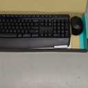 Logitech MK345 Wireless Keyboard and Mouse Combo with Palm Rest, 2.4 GHz USB Receiver, Compatible with PC, Laptop, Black (1 Pack)