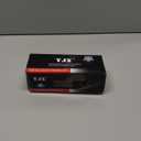 Pocket Door Lock with Key, Round Recessed Pocket Door Latch with Hidden Pull Ring, 2-3/8" Backset (1 Pack Gold)