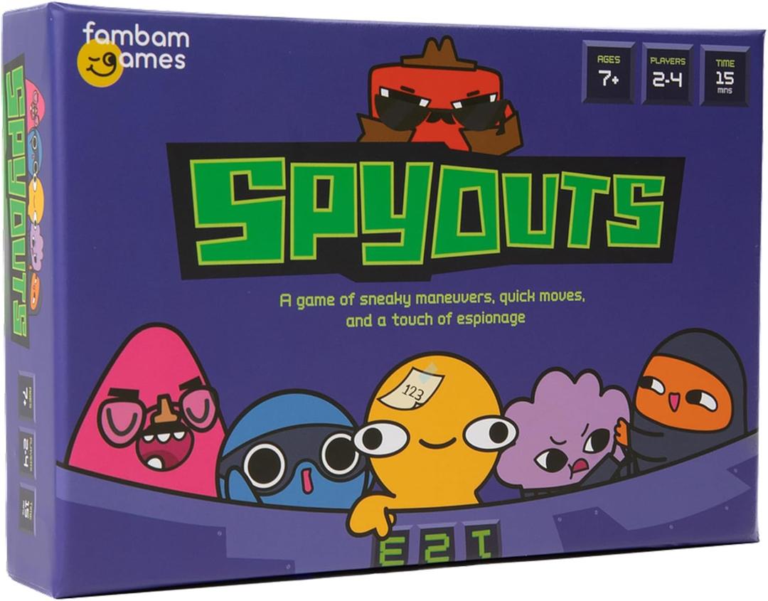 SpyOuts Card Game - Quick, Fun Family Friendly Game - Ages 7 and Up