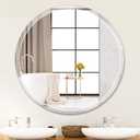 36" x 36" Frameless Round Wall Mirror Beveled Edge Bathroom Circle Mirror for Home Decor