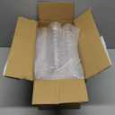 mwellewm 300 Packs Dessert Cups with Spoons, 5 OZ Mini Clear Plastic Dessert Parfait Cup for Party, Square Dessert Shot Glasse Round Goblet Small Reusable Fruit Ice Cream Pudding Appetizer Cup Bowls