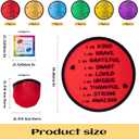 End of the Year Gifts for Students Bulk Foldable Flying Disc Fans Set with Stickers Bags, End of Year Student Gifts from Teacher Beach Fun Folding Pocket Hand Fans for Outdoor Activities Games