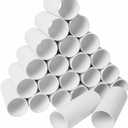 30 Pack Craft Rolls - Thick Cardboard Tubes for Crafts - Round Tubes - Cardboard Tubes For Crafts - Craft Tubes - Craft Round Tubes - Paper Tube for Crafts - 1.57 x 3.9 inches - White