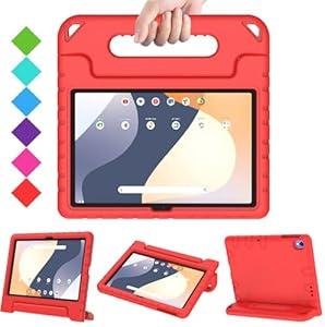 BMOUO Kids Case for Onn 10.1 Tablet Case (2024) Model#100135925, Shockproof Light Weight Handle Stand Case for Walmart Onn Tablet Case 10.1 inch 2024 (Gen 4), Red