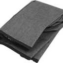 Air Fryer Cover Dust Cover, Round Protective Cover Bag Small Household Appliance Dust Cover with 2 Pocket and Handle for Electric Pressure/Rice Cooker, 38x38.7cm/15x15.2in(Black)