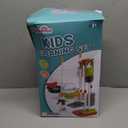 Dreamon Toddler Cleaning Set - 14Pcs Kids Cleaning Toy Set with 2-in-1 Kids Vacuum That Really Works, Pretend Home Cleaning Play Set for Toddler Age 3-7, Christmas Birthday Gift for Girls Boys, Red