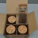 EWEIGEER 8 pcs 45ml Small Glass Bottles with Cork Stopper,Spice Vials Jars,Cute Storage Jar,Wishing Bottle 37x60mm(1.46x2.36inch)