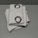 BGment 54 Inch Length Cream Sheer Curtains 2 Panels Set for Bedroom, Grommet Light Filtering Casual Textured Privacy Semi Sheer Cotton Curtains for Bay Window (Each 52 x 54 Inch, Ivory Cream)