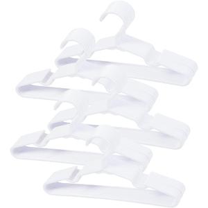 50 pcs White Baby Nursery Closet Hangers, Non-Slip Laundry Infant Pant Hanger for Newborn Clothes, Ultra-Thin Child Coat Hanger for Girl Boy Toddler Kid