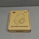 Riwbox Hybrid Active Noise Cancelling Headphones, Wireless Bluetooth Headset Over Ear, 60H Playtime, High-Fidelity, Foldable, Comfort&Immersion for Work/Commuting (Black)