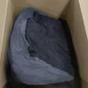 Jumbo Plush Bean Bag Chair for Adults with Head & Back Support - Extra Large Durable Tear-Resistant Fabric (Small) (2.46FT Gray)