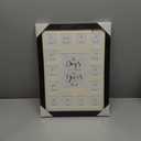 School Year Picture Frame Pre K-12 Collage Photo 15 Opening White Mat Black Solid Wood Frames for Wall Hanging and Table Top Display Kindergarten to 12th Grade High School Graduation.