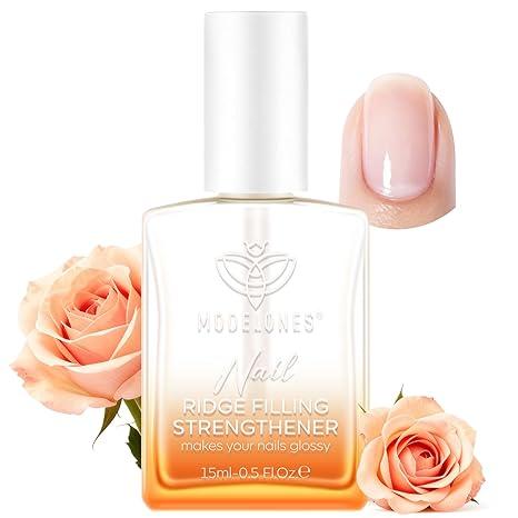 modelones Nail Strengthener Clear Nail Polish strengthener and growth Nail Repair for Damaged Nails Hardener Extra Strong and Growth Natural Nail Care Gifts for Women Concealer Polsih 15ml
