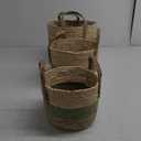 Baskets, Set of 3 for Home, Office, Dorm Room, Living Room, Bedroom, Bathroom, Nursery Storage and Organization (12x10x8/10x10x7/9x8x7inch)