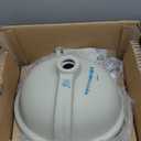 KRAUS Elavo 16.75 in. Oval Porcelain Ceramic Undermount Bathroom Sink in White with Overflow Drain, KCU-273