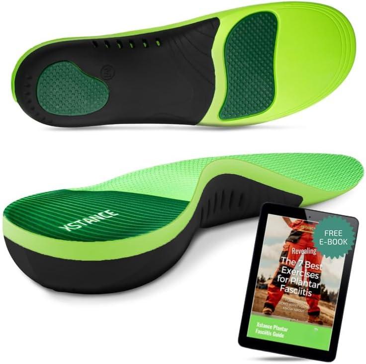 Insoles 2.0 for Men & Women  Plantar Fasciitis, Heel Pain, Flat Feet & Overpronation | Heavy-Duty Arch Support for Standing All Day | Built for 200+ lbs | Mens 8-10 / Womens 9-11