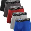 Natural Feelings Mens Underwear Coolzone Boxer Briefs for Men Pack Stretch Performance Quick Dry Sports Underwear (XL)