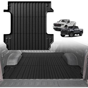 TripleAliners Truck Mat Compatible with 2019-2026 Chevy Silverado/GMC Sierra 1500 5.8FT Accessories, Truck Bed Mat Heavy Duty Custom Fit All Weather Protection TPE Pickup Liner