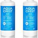 AQUA CREST DA97-17376B Replacement for Samsung DA97-08006C, HAF-QIN/EXP, RS27T5200SR, RF28T5001SR, RF24R7201SR, RF28R6201SR, AQF-FF45, Refrigerator Water Filter, 2 Pack